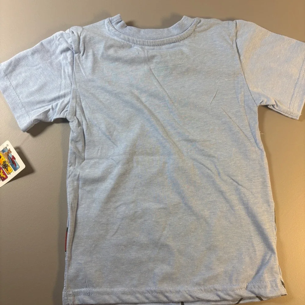 DC League of Super Pets T Shirt Kids Size 4 Light Blue Superman Dog Graphic‎ Tee